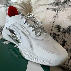 NWT Puma BMW MMS LGND Renegade RT - White & Silver & Red - 11